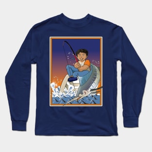 Marlin Fishing Long Sleeve T-Shirt